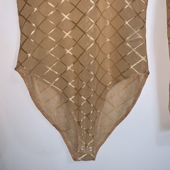 2 for $25 FOREVER 21 Women's Sexy Mesh See-through Bodysuit - Picture 5 of 12